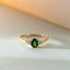 Dakota diamond tsavorite ring 14k gold