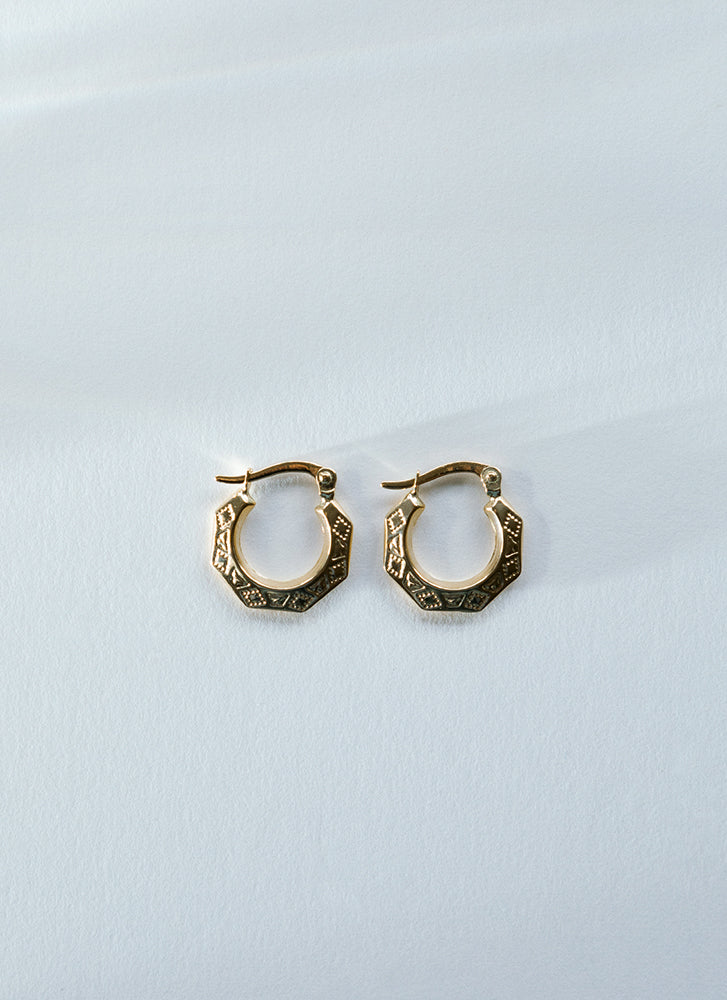 Donna lapide earrings 14k gold