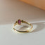 Elay rhodolite 14k gold ring