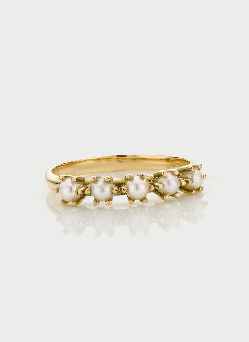 Fallon parel ring 14k gold