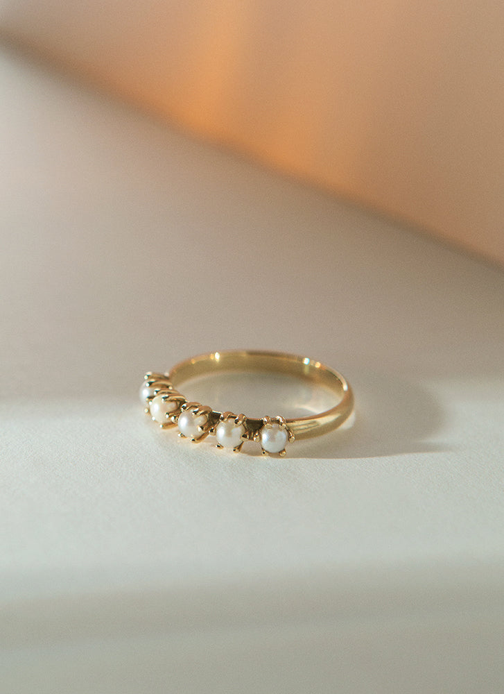 Fallon parel ring 14k gold