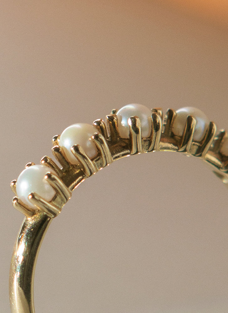 Fallon pearl ring 14k gold