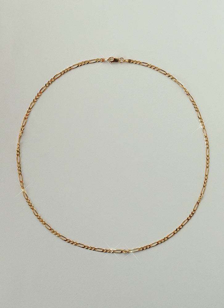 Figaro necklace 14k gold