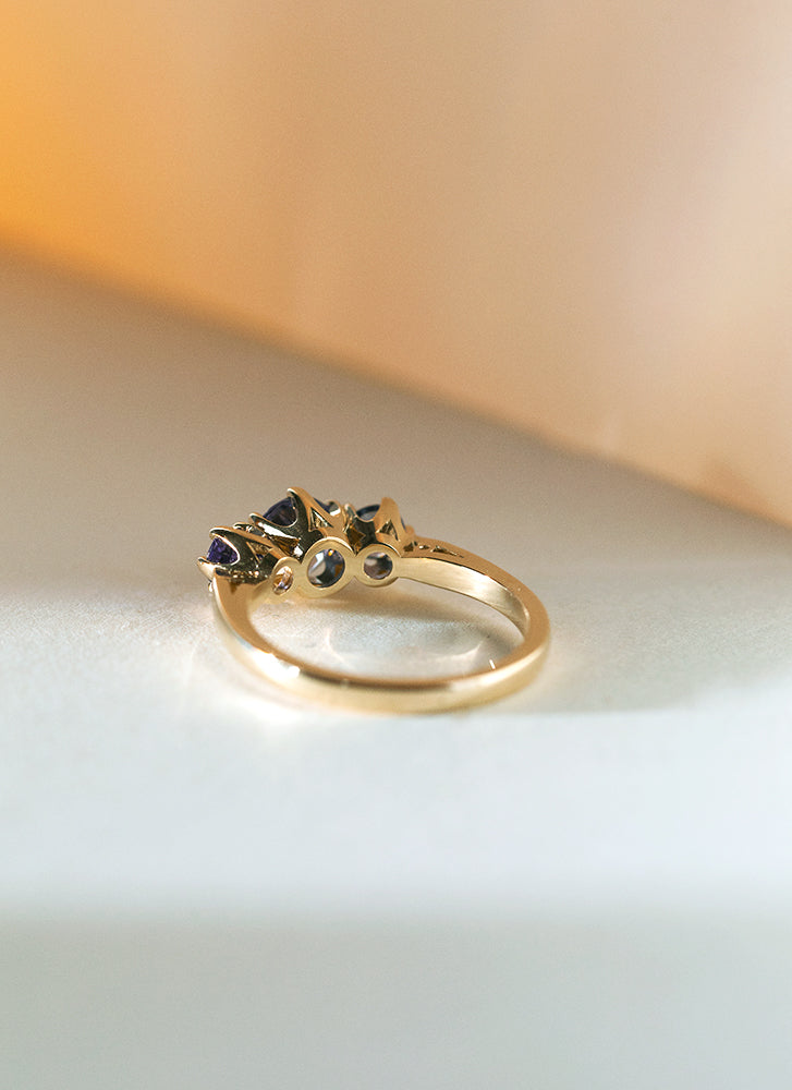 Frida tanzanite ring 14k gold