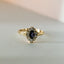 Galaxy diamond iolite ring 14k gold
