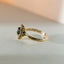 Galaxy diamond iolite ring 14k gold