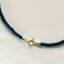 Jane lapis lazuli necklace with front lock 14k gold