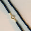 Jane lapis lazuli necklace with front lock 14k gold