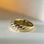 Janou croissant large ring 14k gold