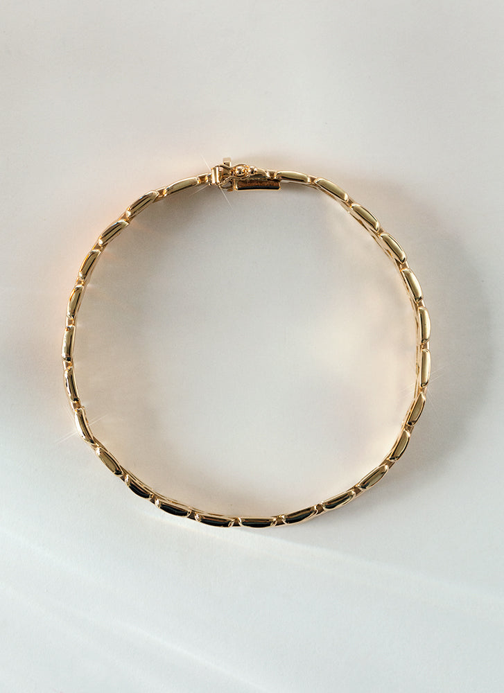 Joanna rolex chain armband 14k goud
