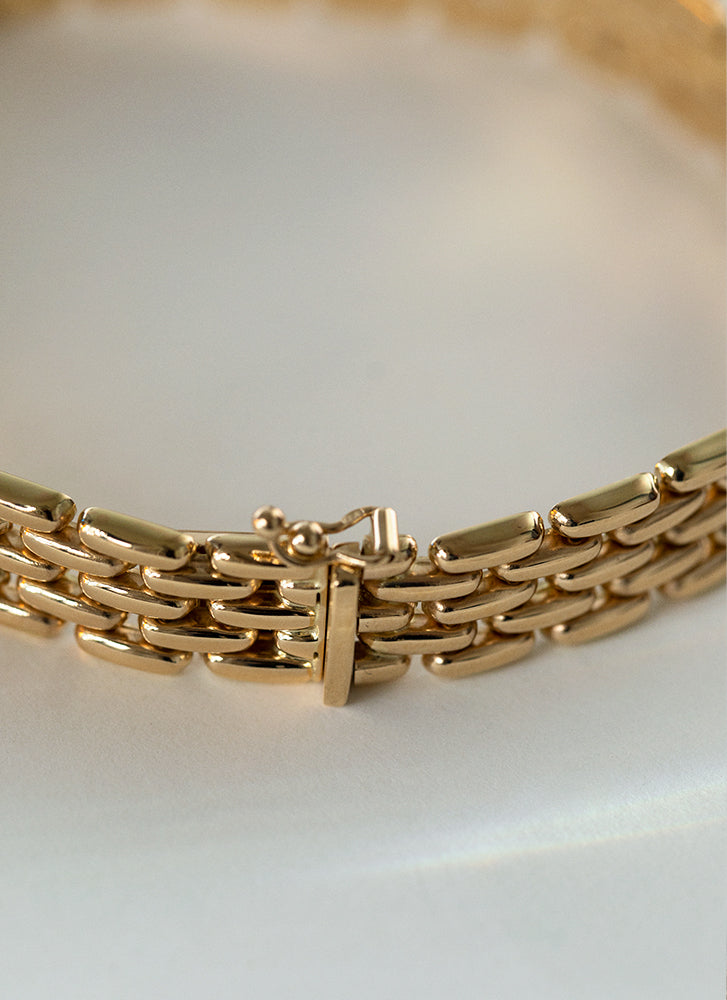 Joanna rolex chain bracelet 14k gold