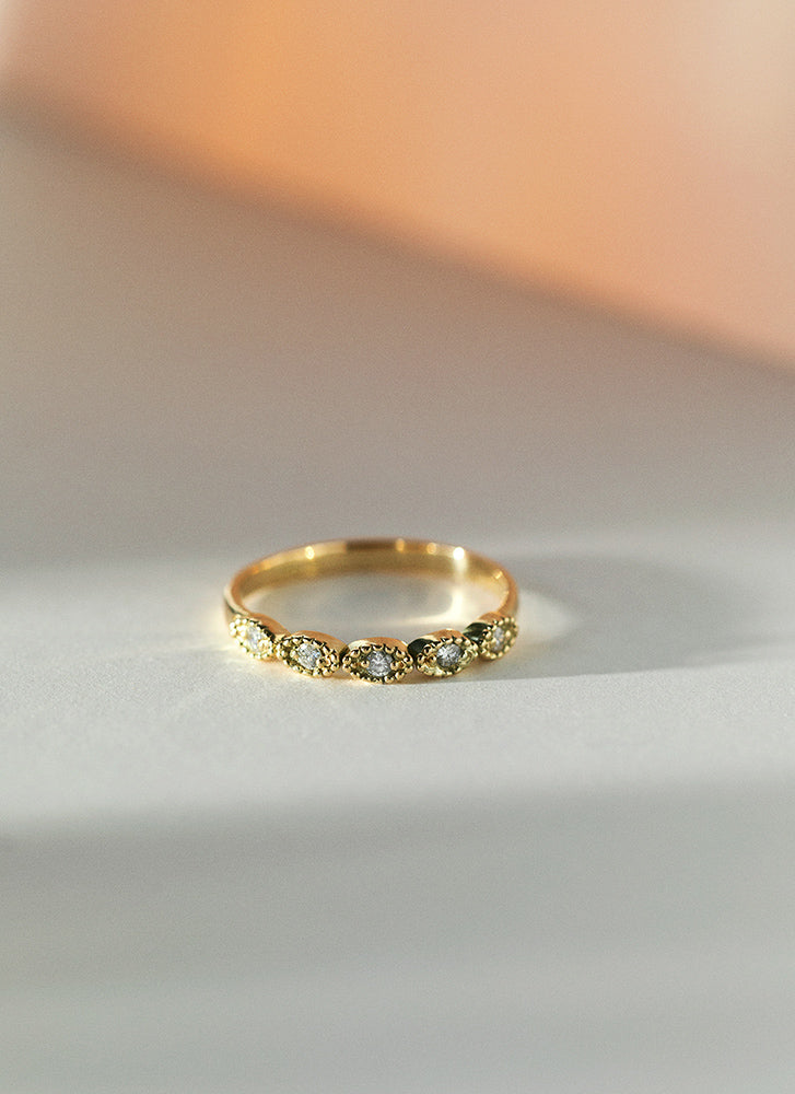Joshi's sister diamant ring 14k goud