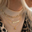 Carrie naamketting 14k goud