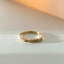 Loki diamond emerald ring 14k gold