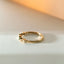 Loki diamond emerald ring 14k gold