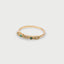 Loki diamond emerald ring 14k gold