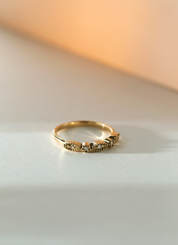 Valentina diamanten tanzaniet ring 14k goud