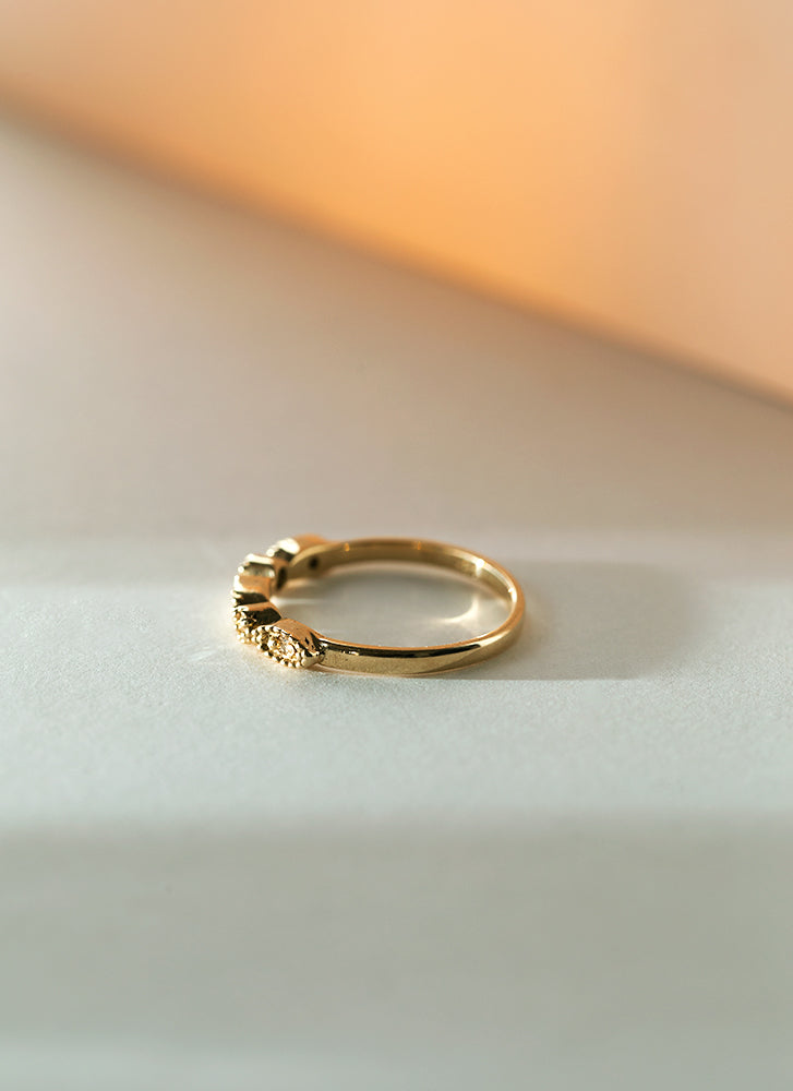 Loki diamond ring 14k gold