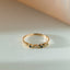 Loki diamant saffier ring 14k goud