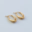 Marie oval earrings 14k gold