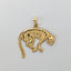 Panther charm 14k gold