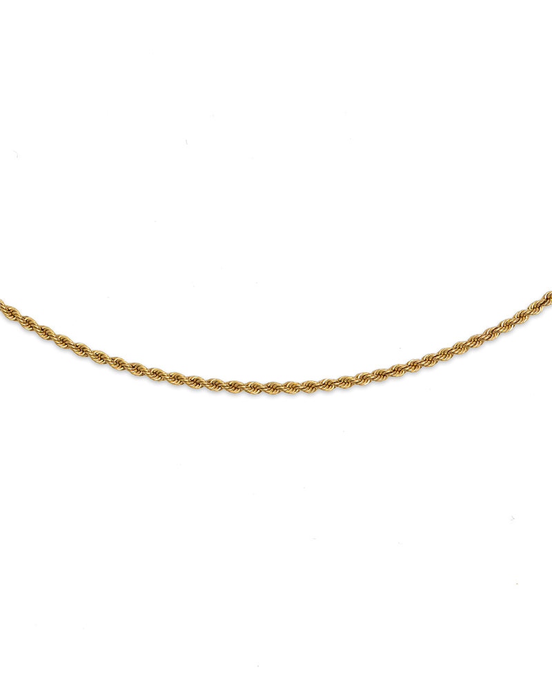 Rope necklace 14k gold