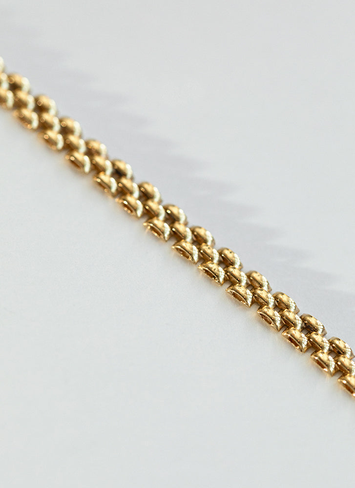 Sady rolex chain bracelet 14k gold