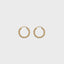 Saray twisted earrings 14k gold