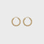 Saray twisted earrings 14k gold