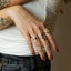 Senda granaat ring 14k goud