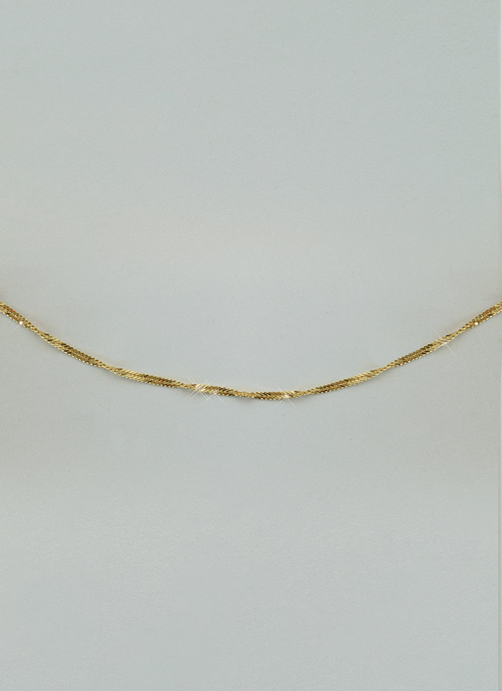 Singapore necklace 14k gold