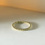 Sphere stacking ring thin and thick 14k gold