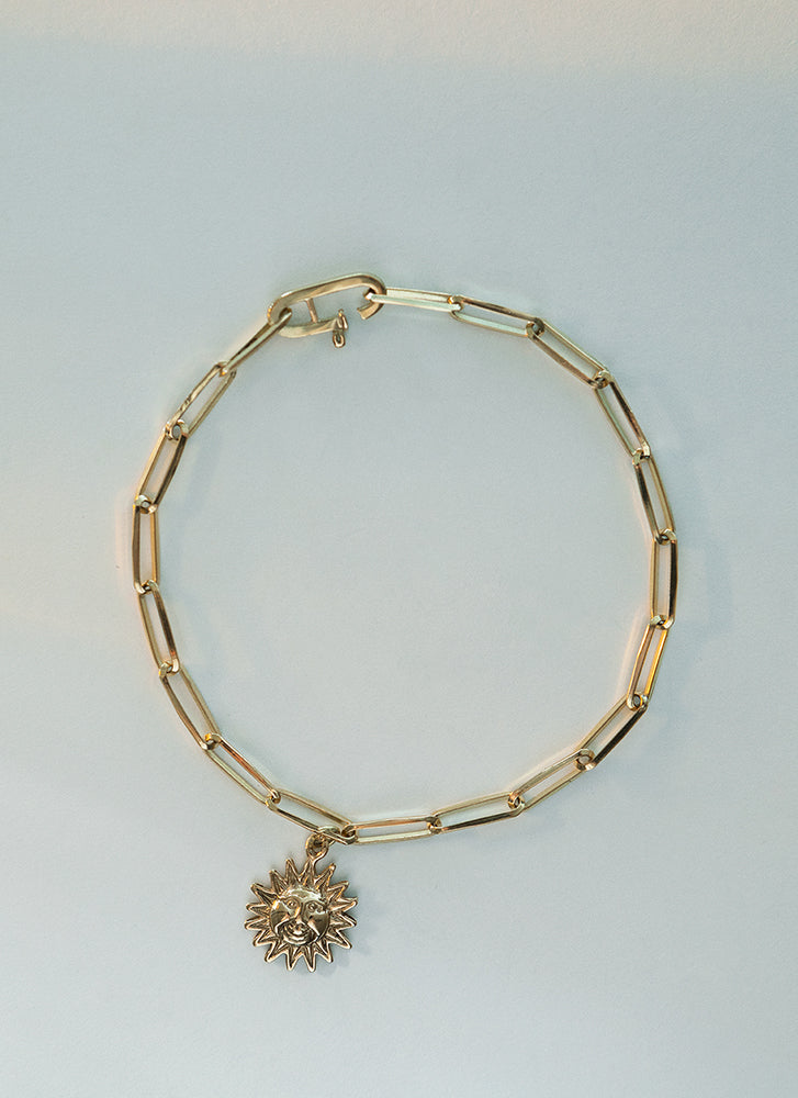 Sunny charm 14k gold