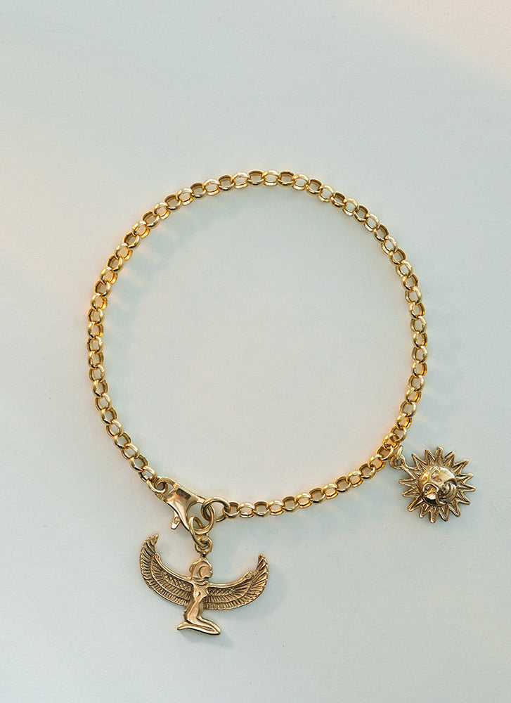 Sunny charm 14k gold