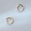 Tay small round earrings 14k gold