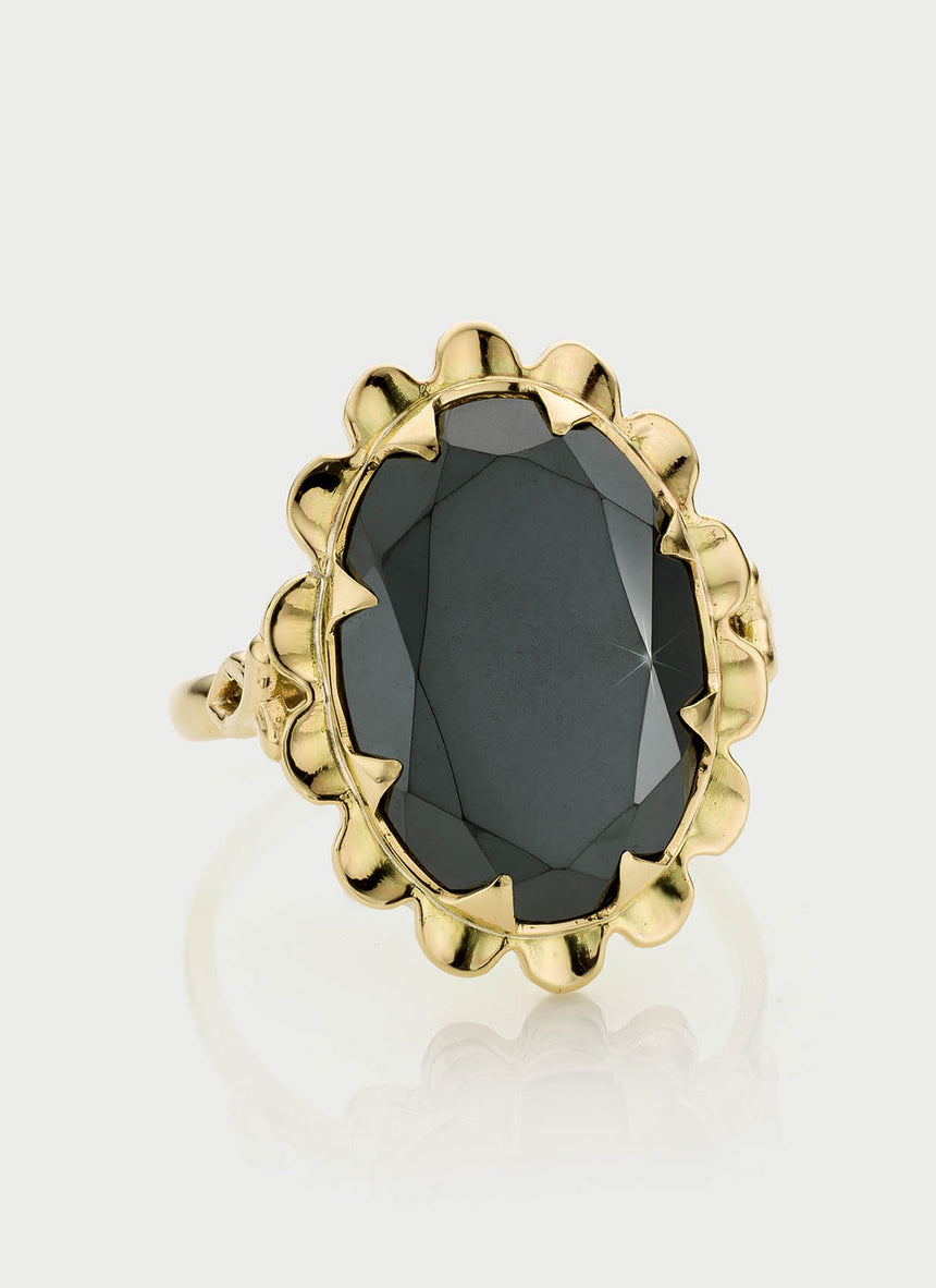 Hera entourage tanzanite diamond ring 14k gold