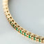 Tennis emerald bracelet 14k gold
