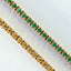 Tennis yellow sapphire bracelet 14k gold