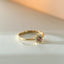 Triss halo diamant roze toermalijn ring 14k goud