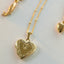 Aphrodite heart medaillon 14k gold - Studio Kroewe
