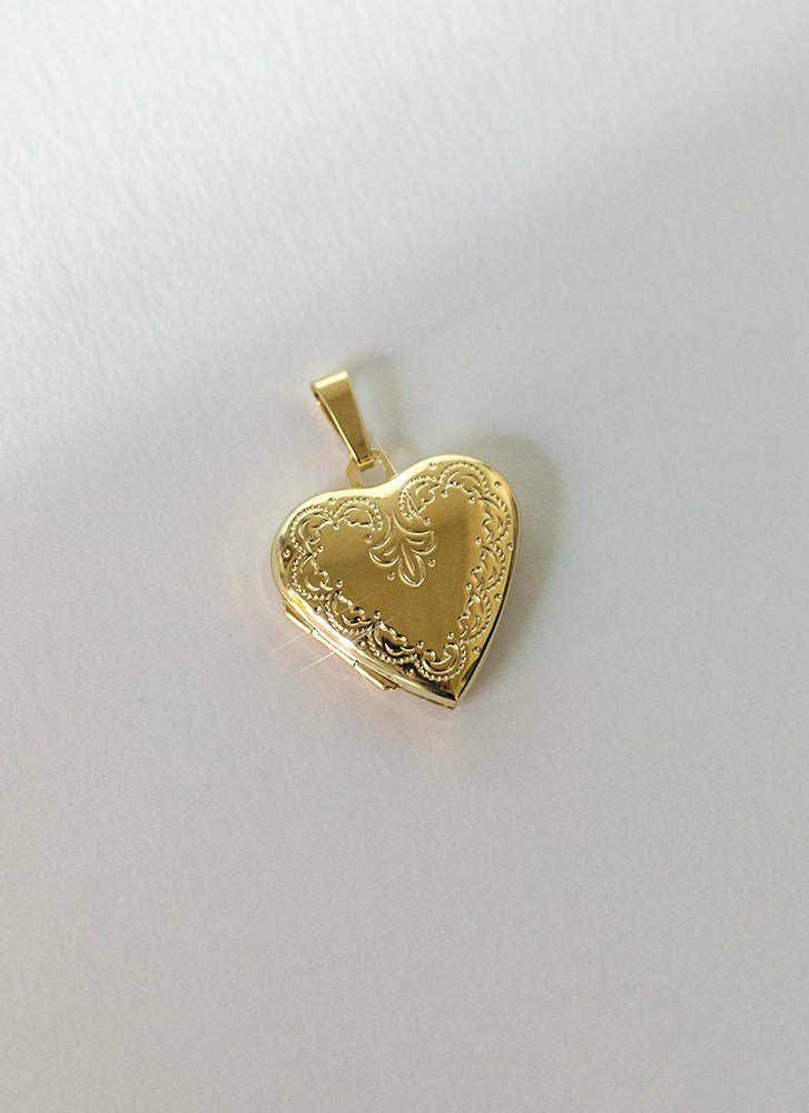 Aphrodite heart medaillon 14k gold - Studio Kroewe