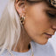 Austen hoop earrings 14k gold - Studio Kroewe