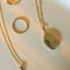 Bamboo necklace 14k gold - Studio Kroewe