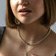 Bamboo necklace 14k gold - Studio Kroewe