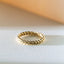 Braided twist band ring 14k gold - Studio Kroewe