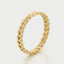 Braided twist band ring 14k gold - Studio Kroewe