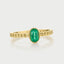 Caes emerald may birthstone 14k gold - Studio Kroewe