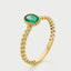 Caes emerald may birthstone 14k gold - Studio Kroewe