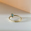 Caes london blue topaz december birthstone ring 14k gold - Studio Kroewe