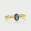 Caes london blue topaz december birthstone ring 14k gold - Studio Kroewe